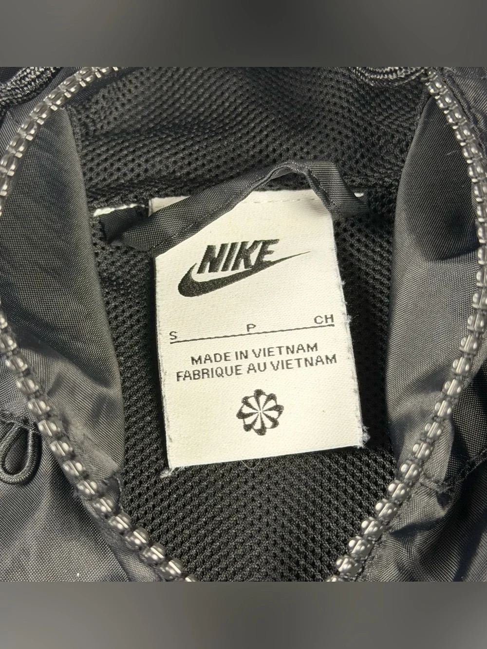 Nike Windrunner Full Zip Hooded Jacket Black Men's Size Small